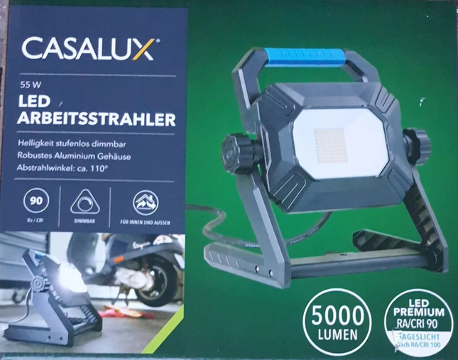 Casalux 55 vatu LED darba lukturis, jauns un oriģinālajā iepakojumā