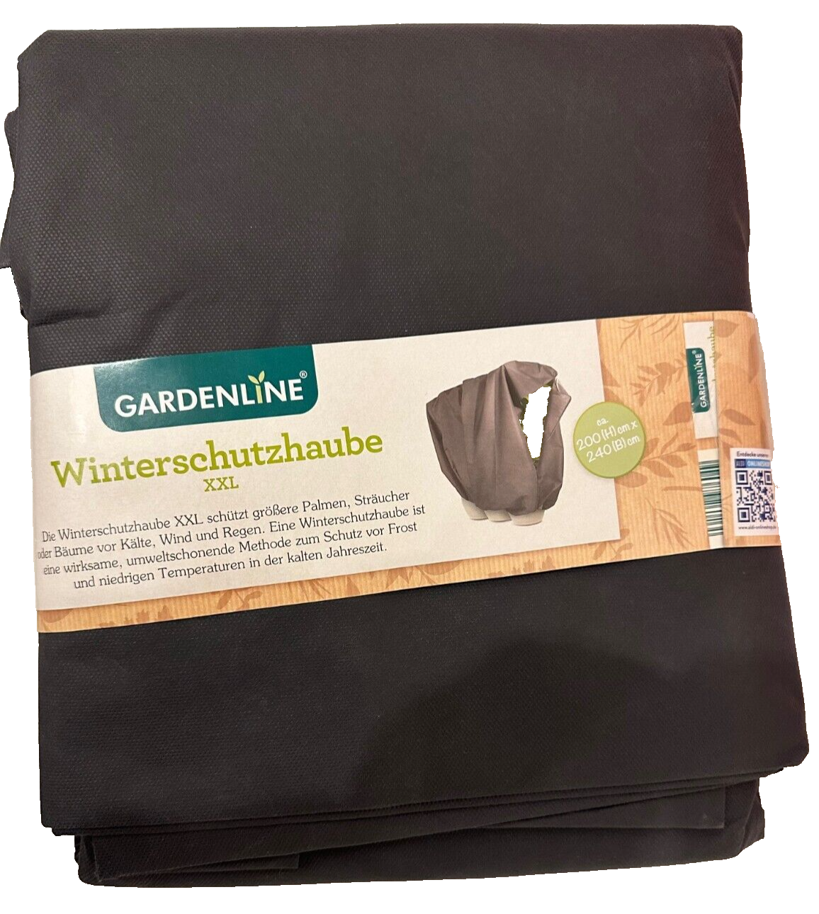 Gardenline Winterschutzhaube, Vlies mit Reißverschluss, neu, 200×240cm