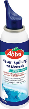 Abtei Nasenspülung mit Meersalz, gebrauchsfertig, 100 % natürlich,  100 ml, neu