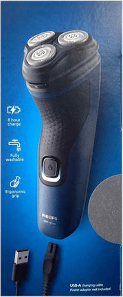 Philips Shaver 1000 Series S1134/00, sausās skuvekļa skuveklis ar akumulatoru, jauns un oriģinālajā iepakojumā