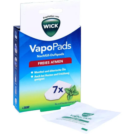 WICK VapoPads, 1x7 gabali, mentola spilventiņi, jauni un aizzīmogoti