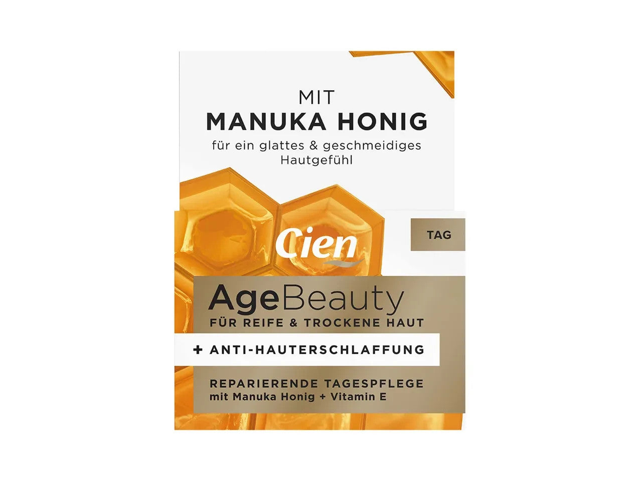 Cien Age Beauty, Reparierende Tagespflege mit Manuka Honig, reife Haut, 50ml