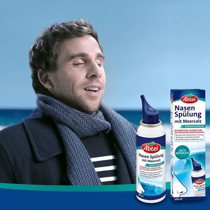 Abtei Nasenspülung mit Meersalz, gebrauchsfertig, 100 % natürlich,  100 ml, neu