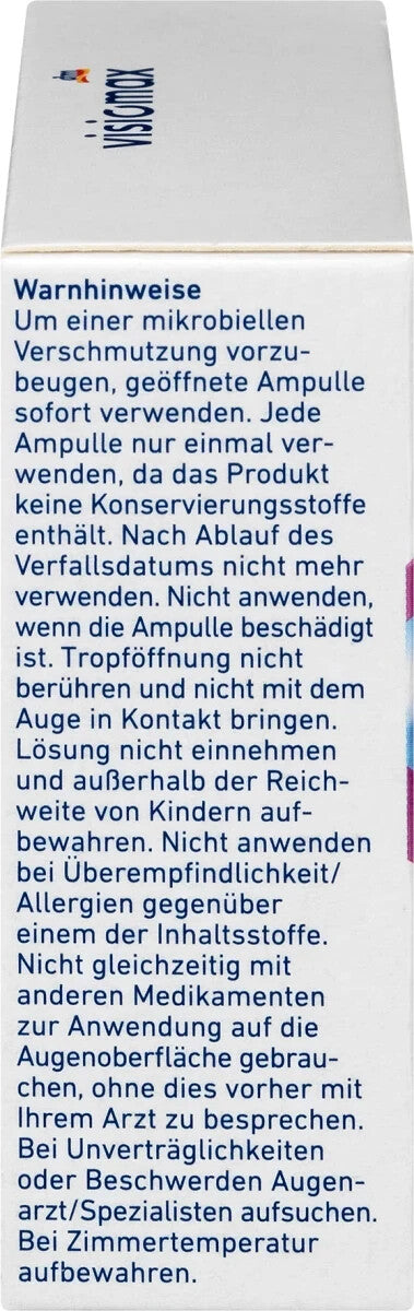 VISIOMAX Augentropfen mit 0,2% Hyaluron, ohne Konservierungsmittel, 1x15 St, neu