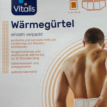VITALIS sildošā josta muguras sāpju mazināšanai, jauna un noslēgta