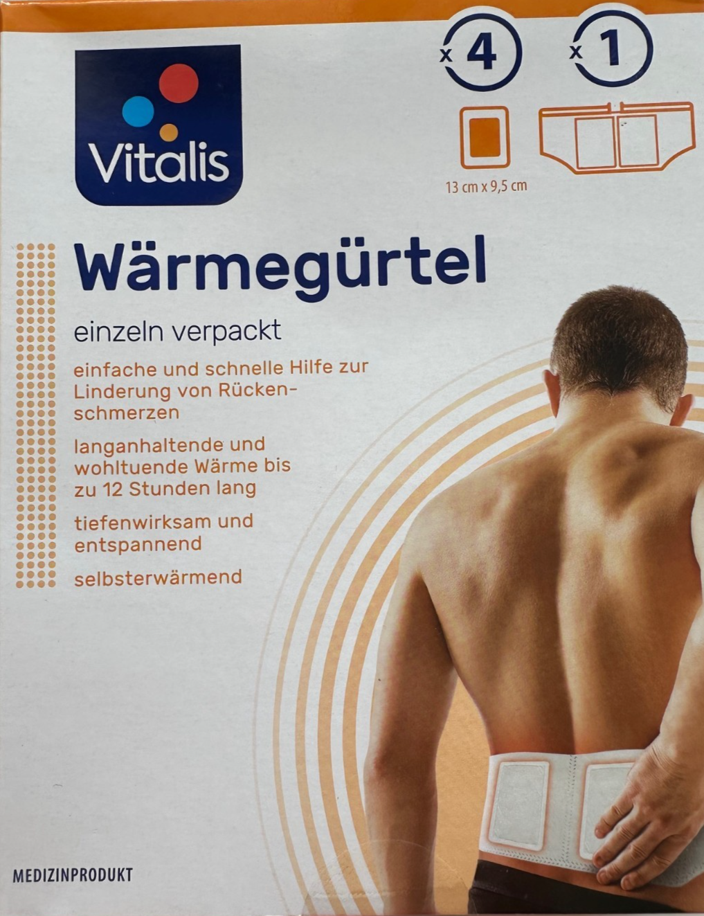 VITALIS sildošā josta muguras sāpju mazināšanai, jauna un noslēgta