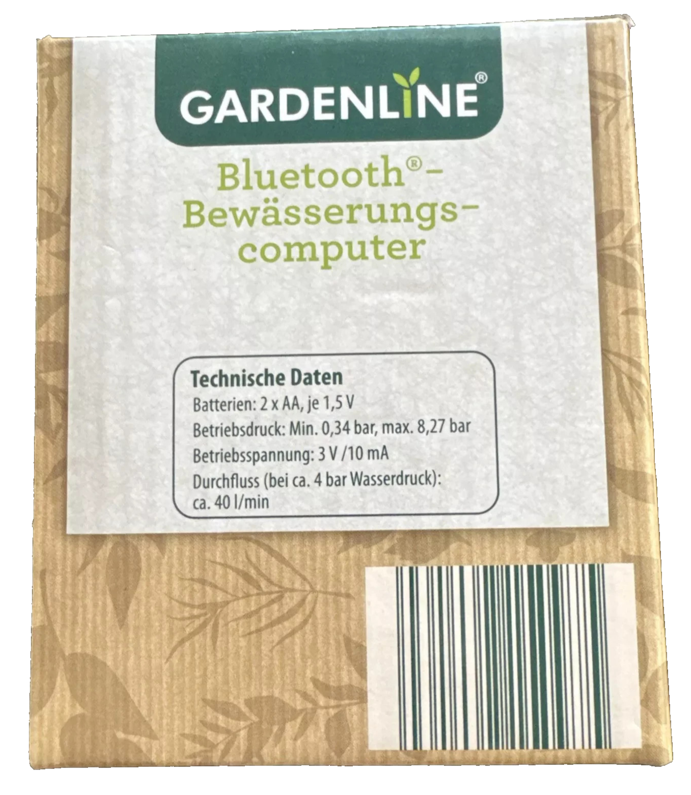 Gardenline Bluetooth Bewässerungscomputer, per App Automatische Bewässerung, Neu