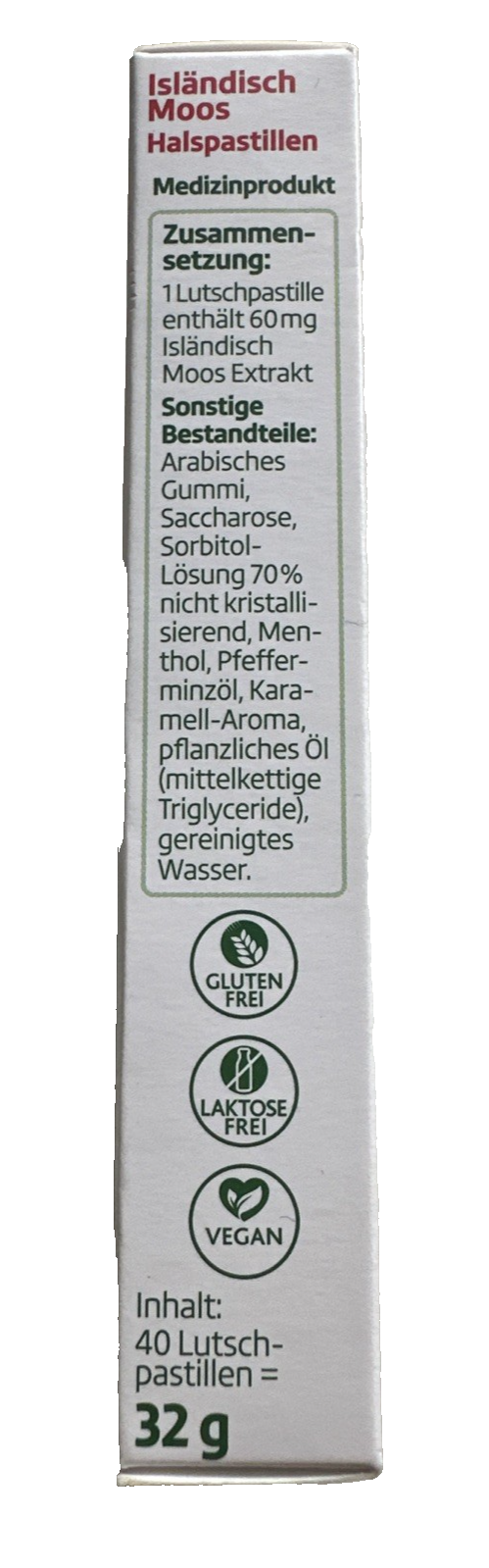 Altapharma Isländisch Moos Halspastillen, 40 Lutschpastillen, neu&ovp