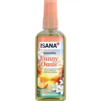 زيت الحلاقة ISANA Sunny Oasis، برائحة الفواكه من الخوخ والياسمين، 100 مل، جديد