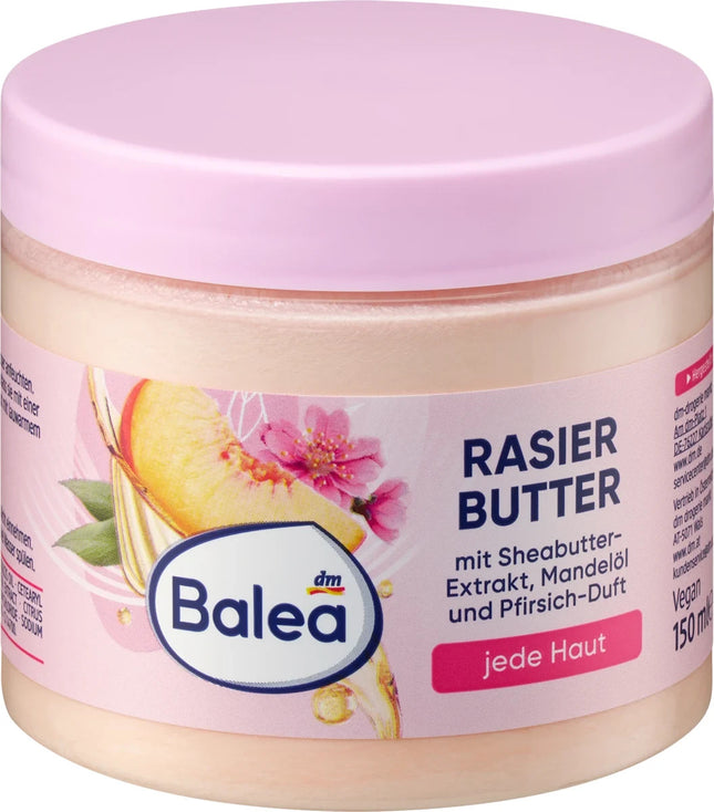 Balea skūšanās sviests ar persiku aromātu, 150 ml, jauns un iepakots iepakojumā