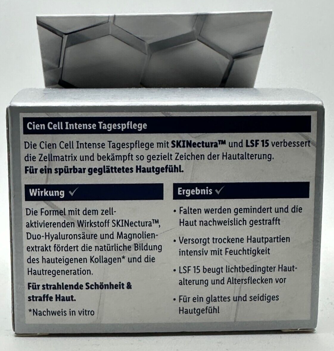 CIEN Cell Intense, Hyaluron&Kollagen, Straffung, Zellaktivierung, Tagespflege