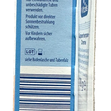 Vitalis lūpu herpes krēms, 10 g, jauns un iepakojumā
