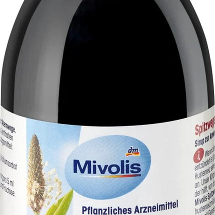 Mivolis ribwort plantain klepus sīrups, 200 ml, jauns un aizzīmogots