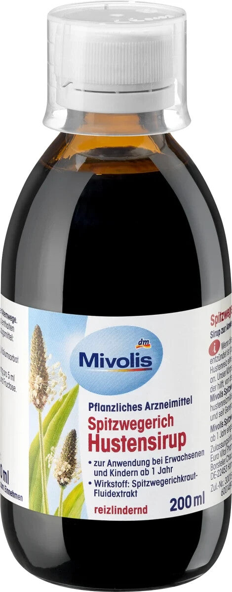 Mivolis Spitzwegerich Hustensirup, 200 ml, neu&ovp