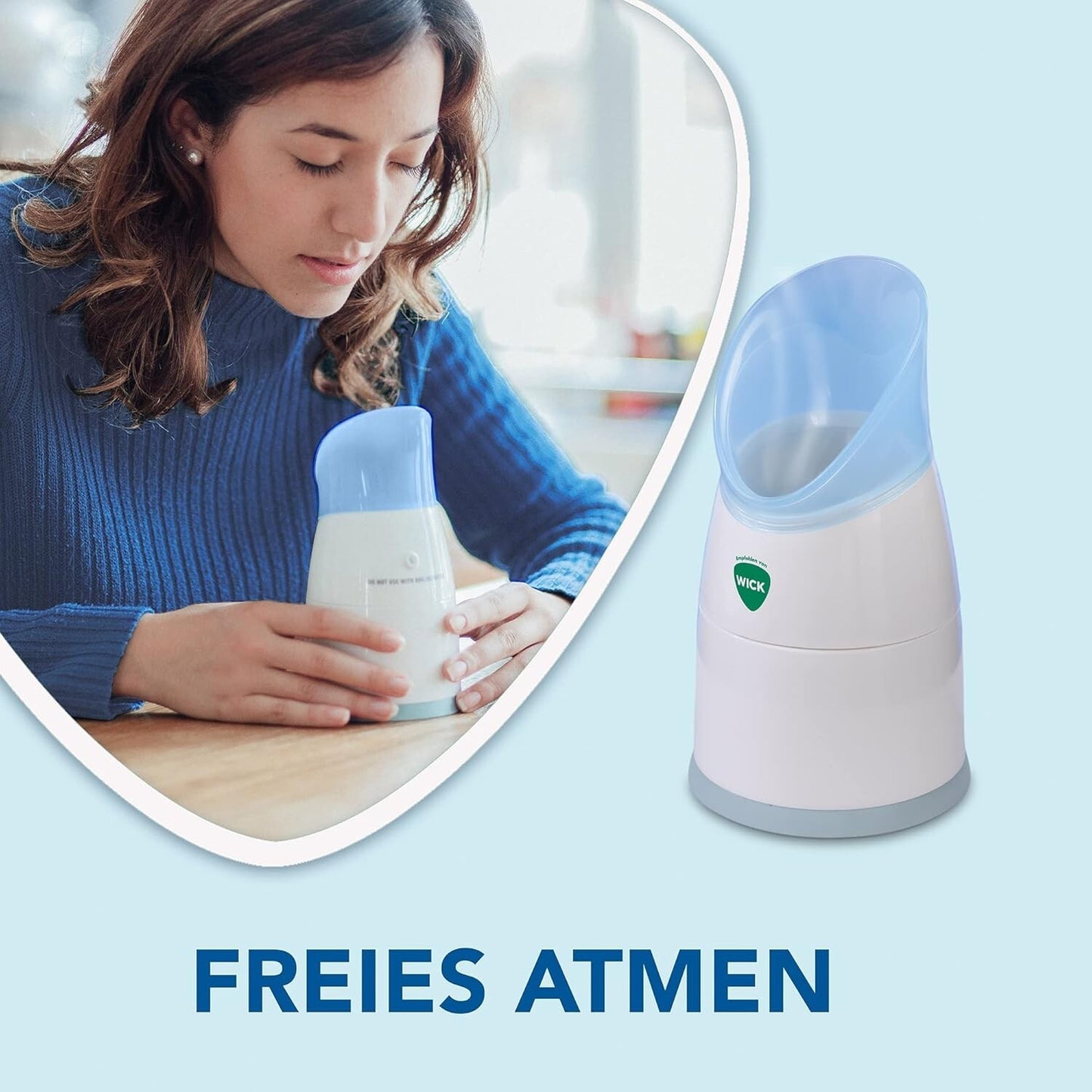 WICK Dampf-Inhalator W1300, manuell, mit 2 Vapopads, neu&ovp