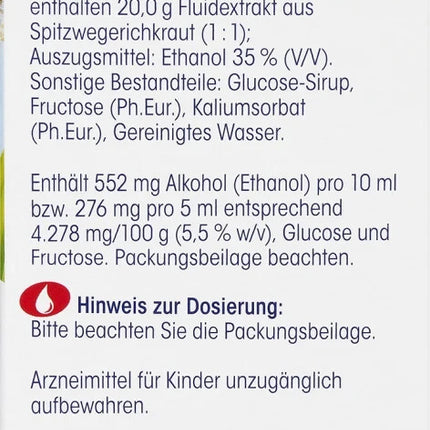 Mivolis ribwort plantain klepus sīrups, 200 ml, jauns un aizzīmogots