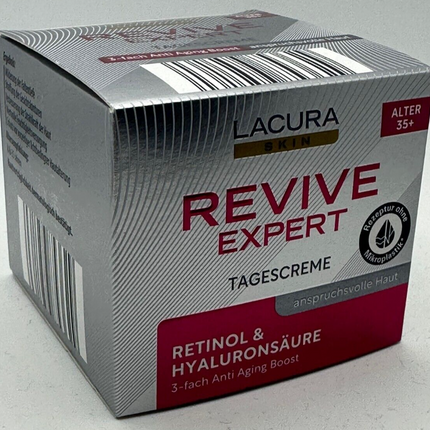 LACURA Skin Revive Expert dienas krēms, trīskāršs pretnovecošanās efekts, 50ml, JAUNS UN IZLIETOTS