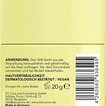 BE ROUTINE saules aizsargkrēms SPF 50, sejai un ķermenim, 20 g, jauns un iepakojumā