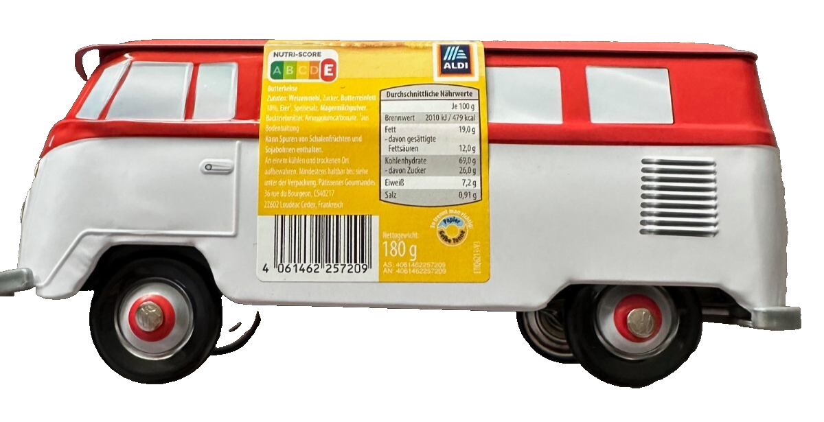 Volkswagen  VW T1 Bus Bulli Collection Keks-/Aufbewahrungsdose aus Metall, neu