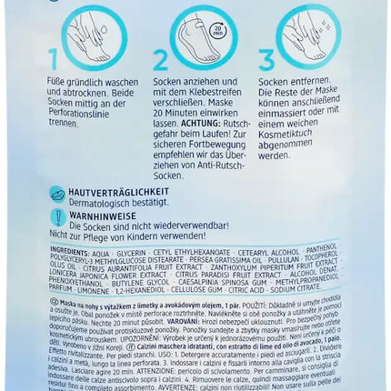 Balea pēdu zeķu maska, intensīvi mitrinoša kopšana (1 pāris), 1x2 gab., jauna un noslēgta