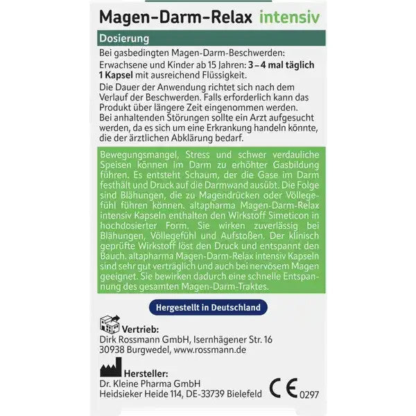 Altapharma Magen-Darm-Relax intensiv, 20x Kapseln, neu&ovp