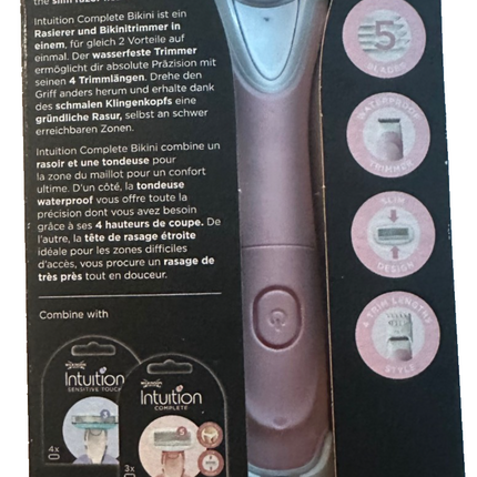 Wilkinson Sword Intuition Complete Bikini Trimmer, sieviešu skuveklis, 1 asmens, jauns