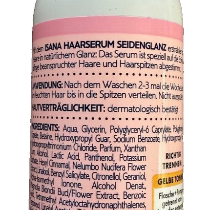 ISANA matu serums zīda spīdumam, 1 x 100ml, new&amp;ovp