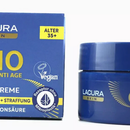 Lacura Skin Q10 pretnovecošanās nakts krēms, vecums 35+, sejai, kaklam, jauns un iesaiņots iepakojumā