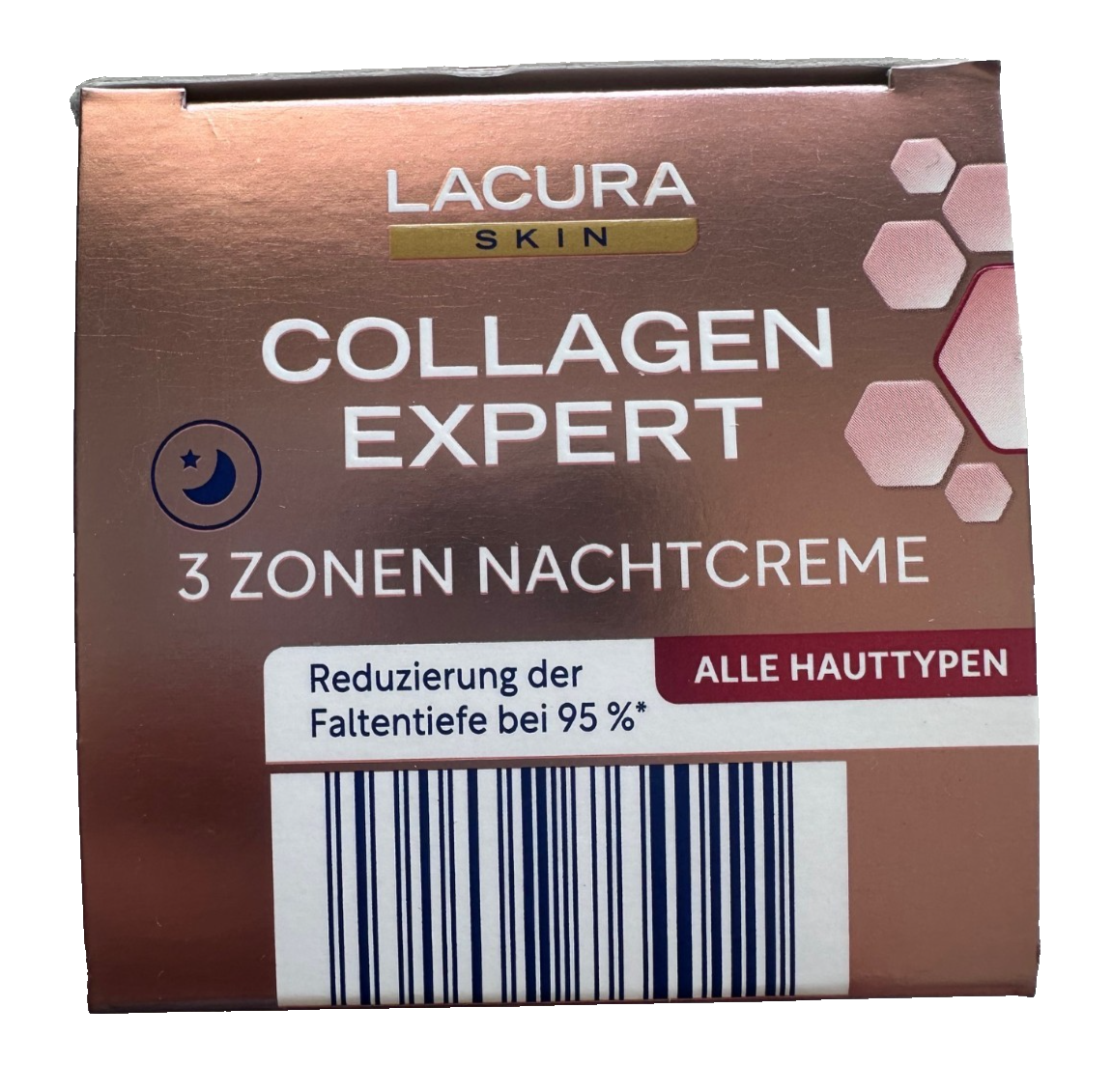 LACURA Skin Collagen Expert, 3 zonu nakts krēms, visiem ādas tipiem, 50ml, jauns un iesaiņots