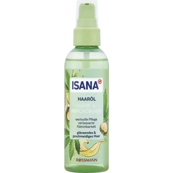ISANA matu eļļa ar kaņepēm un makadāmijas sēklām, 1 x 100 ml, jauna un inovatīva