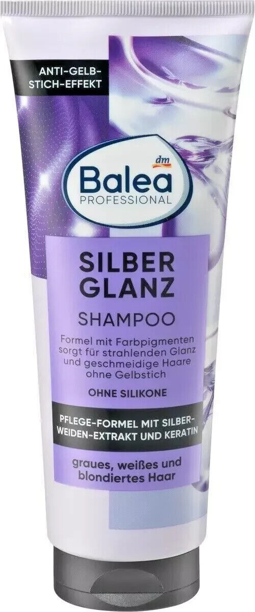 BALEA Professional šampūns sudrabainam spīdumam, 1 x 250 ml, jauns un iesaiņots iepakojumā