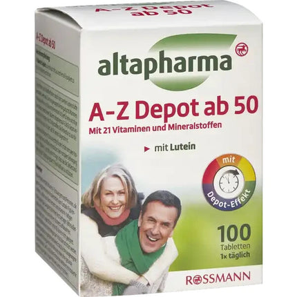 Altapharma A-Z Depot ab 50 Jahren, Multivitamin + Mineral mit 21 Vitaminen, neu