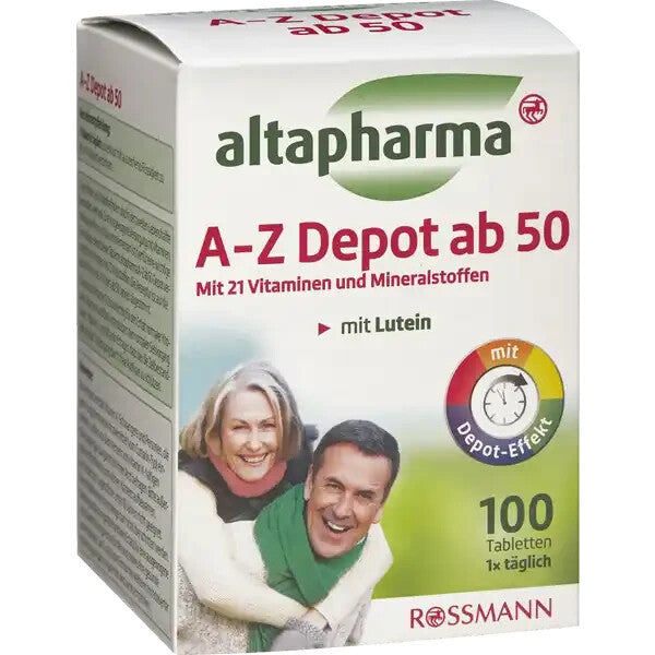 Altapharma A-Z Depot ab 50 Jahren, Multivitamin + Mineral mit 21 Vitaminen, neu