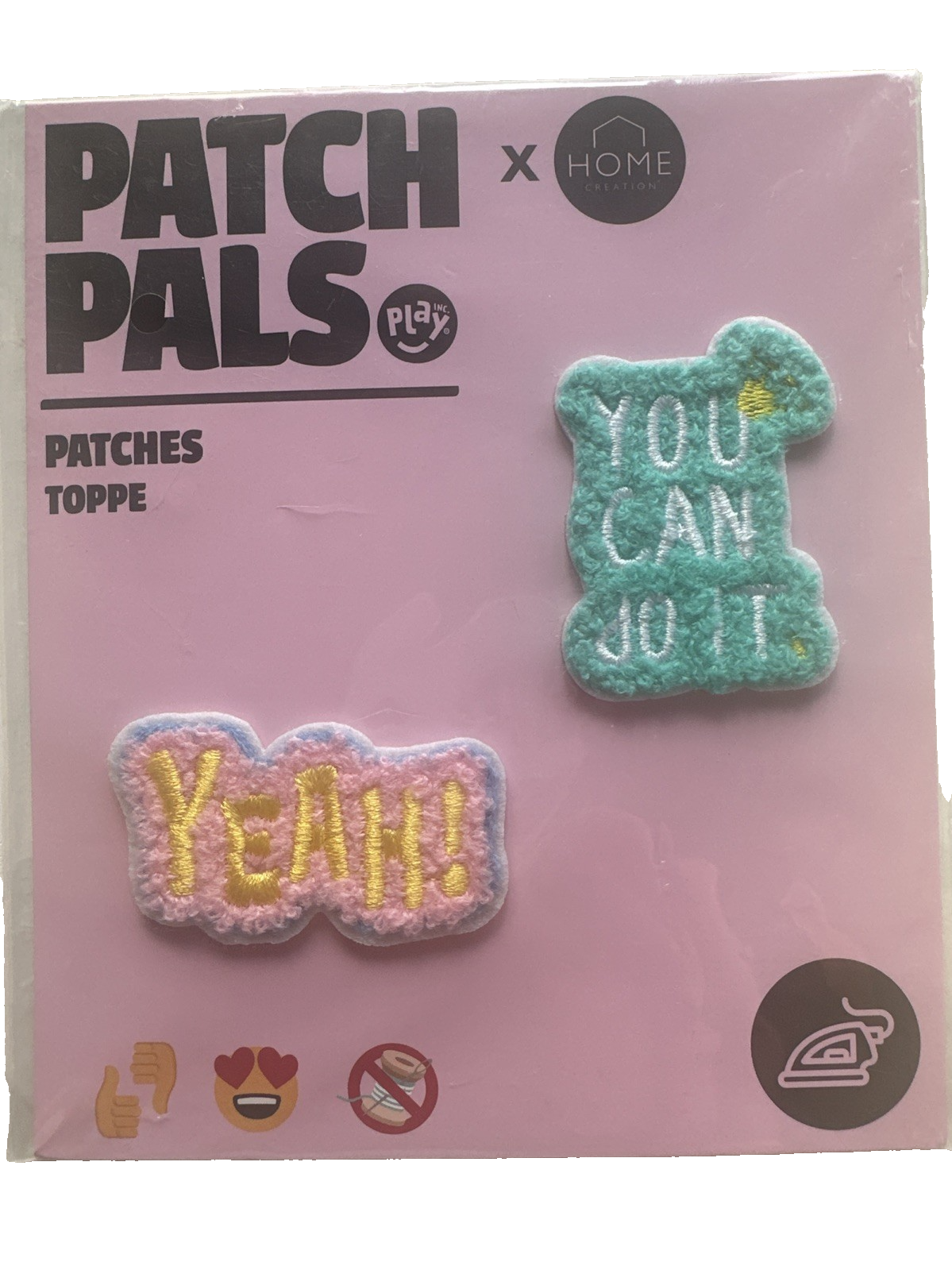 Patch Pals, Bügelbilder Applikation, Patch zum Aufbügeln, Aufnäher, 2er Set, neu