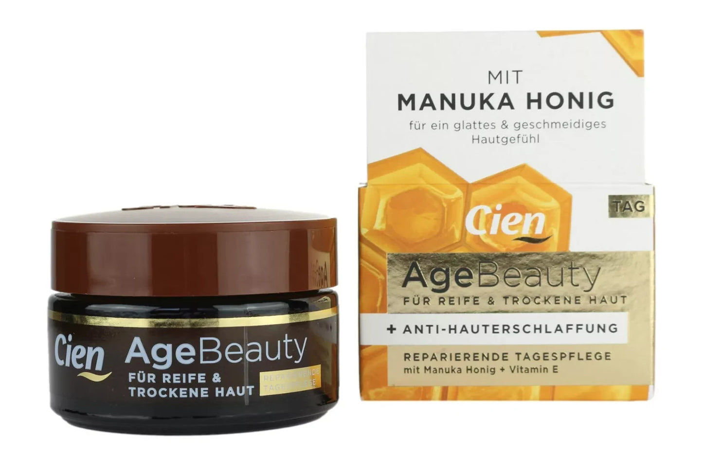 Cien Age Beauty, Reparierende Tagespflege mit Manuka Honig, reife Haut, 50ml