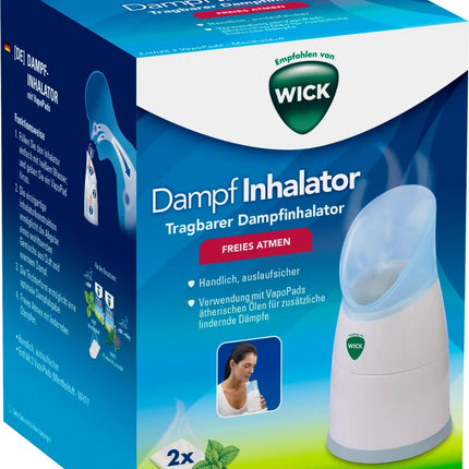 WICK Dampf-Inhalator W1300, manuell, mit 2 Vapopads, neu&ovp