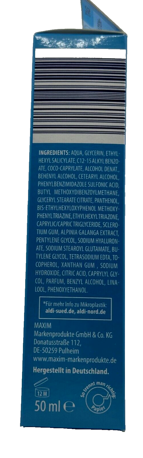 LACURA Hydro Power dienas krēms, hialuronskābes pastiprinātājs, Duo-hialuronskābe, SPF 15, 50 ml