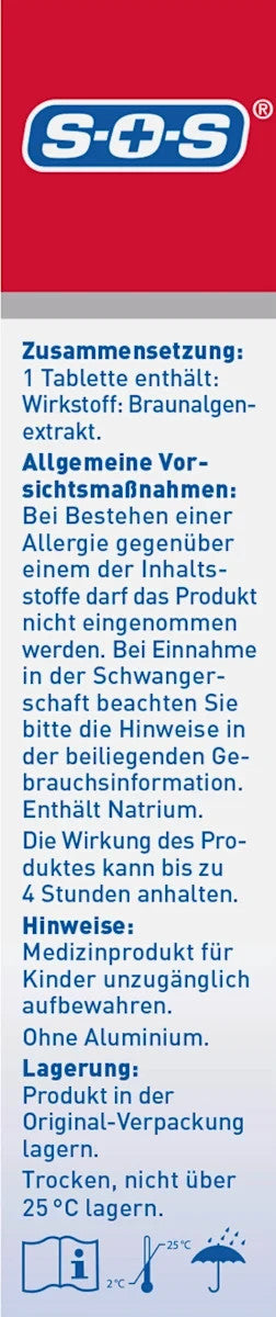 SOS grēmas bloķētājs DUAL košļājamās tabletes, 1 x 20 tabletes, jaunas un aizzīmogotas