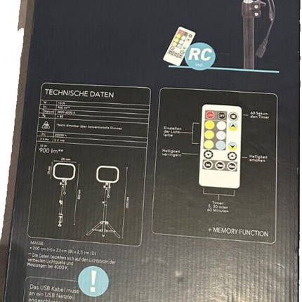 Casalux LED Studiolicht mit Stativ, Selfie Licht, Streaming Licht, neu&ovp