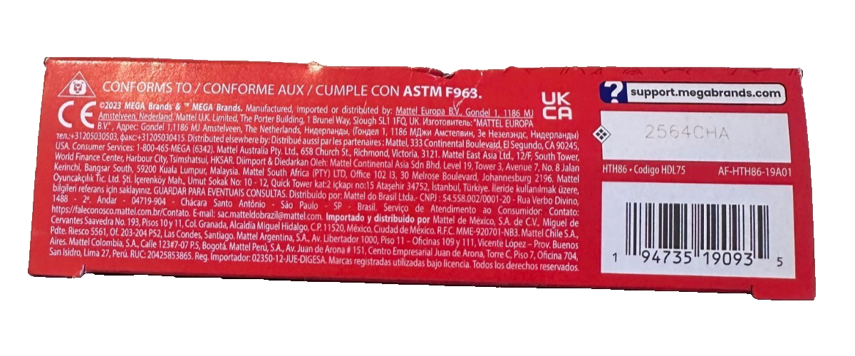 MEGA Pokémon Glumandas feurige Drehung, Bauset mit Bewegungsstein, neu&ovp