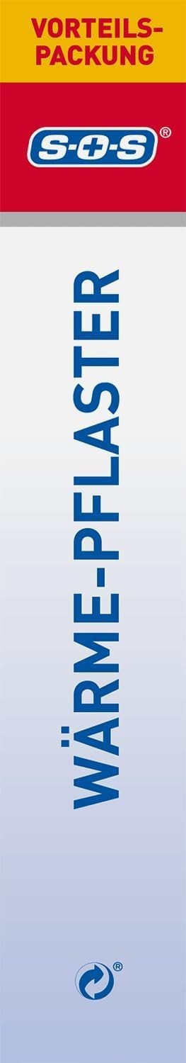 SOS siltuma plāksteri muskuļu un locītavu sāpēm, dziļa sildīšana, 1 iepakojums pa 4, jauni un oriģinālajā iepakojumā