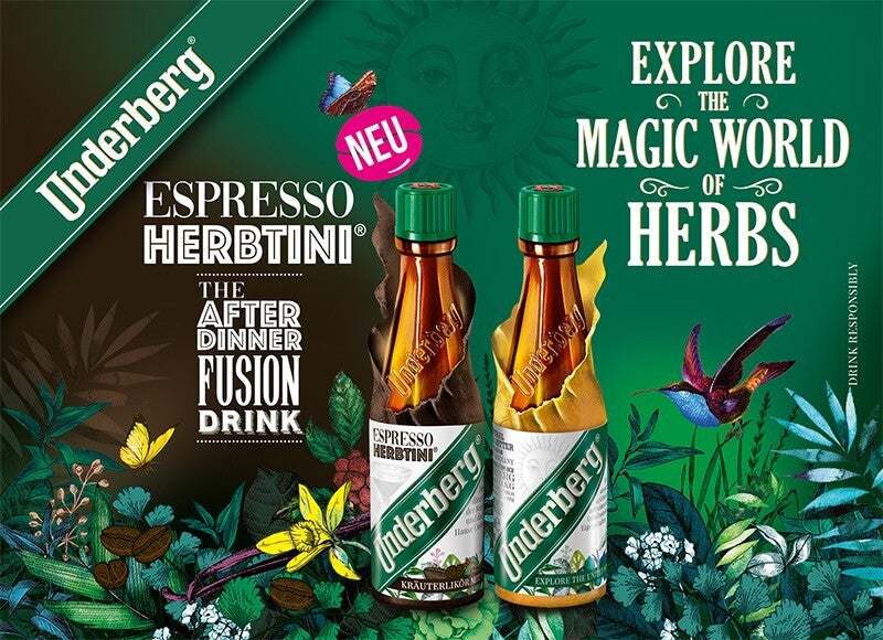 UNDERBERG ESPRESSO HERBTINI, Kräuterspirituose mit 8% Espresso, 12x20ml, neu&ovp