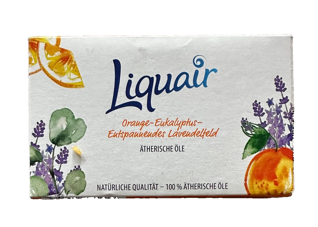 Liquair ēteriskās eļļas, apelsīnu-eikalipta-lavandas, 5 gab. komplekts, difuzoram/aromātiskajai lampai