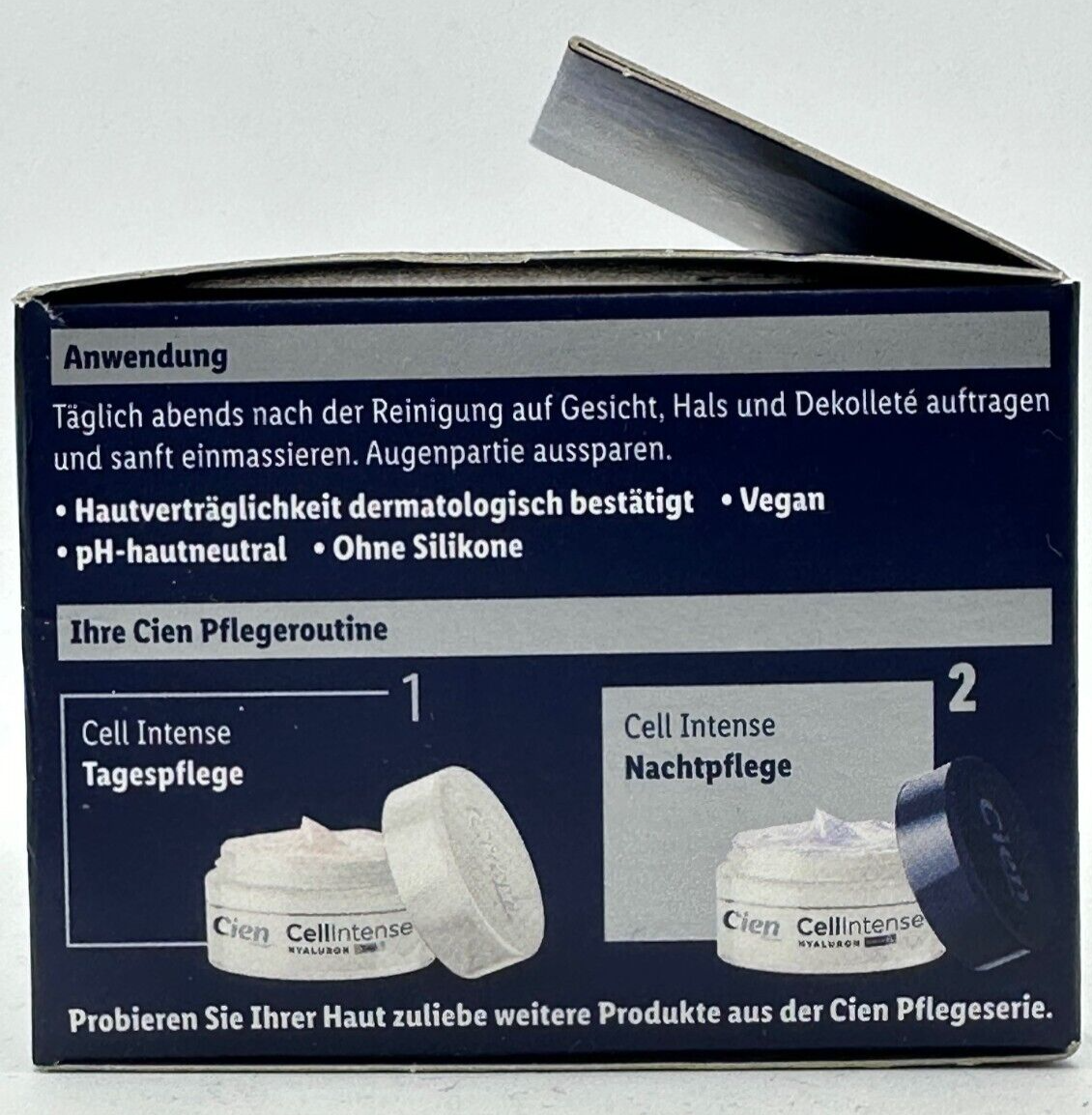 CIEN Cell Intense, Hyaluron&Kollagen, Straffung, Zellaktivierung, Nachtpflege