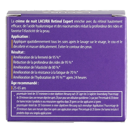 LACURA Retinol Expert nakts krēms, visiem ādas tipiem, 50 ml, jauns un iesaiņots iepakojumā