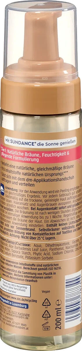 SUNDANCE Teint pašiedeguma putas, 200ml, jaunas un oficiāli apstiprinātas