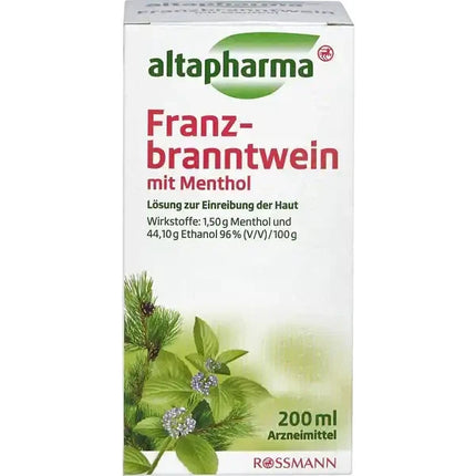 Altapharma Franzbranntwein mit Menthol, 200 ml, neu&ovp