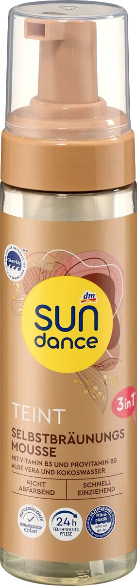 SUNDANCE Teint pašiedeguma putas, 200ml, jaunas un oficiāli apstiprinātas