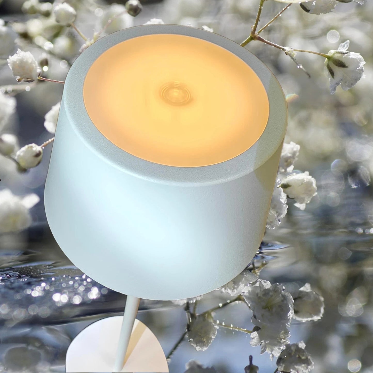 Casalux LED RGB+Warmweiß 3in1 Tischlampe, dimmbar, Farbwechsel, USB Akku, neu