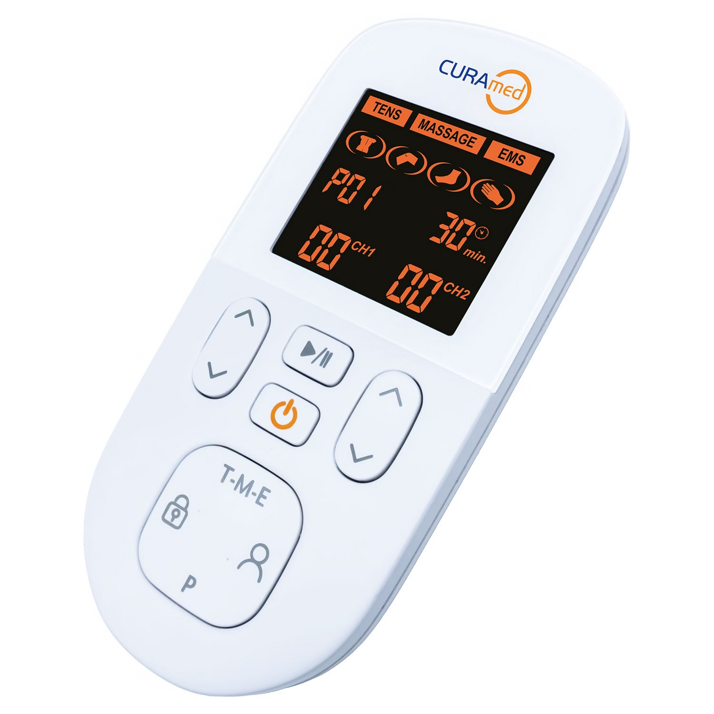 CuraMed TENS-EMS-Massagegerät Tens mit 60 Programmen inkl. Gürtelclip, neu&ovp